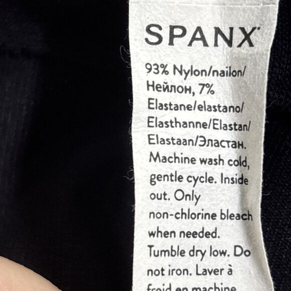 Spanx Women's Large Look at Me Now Leggings NWT Very Black 20346R Ecocare - Picture 8 of 12